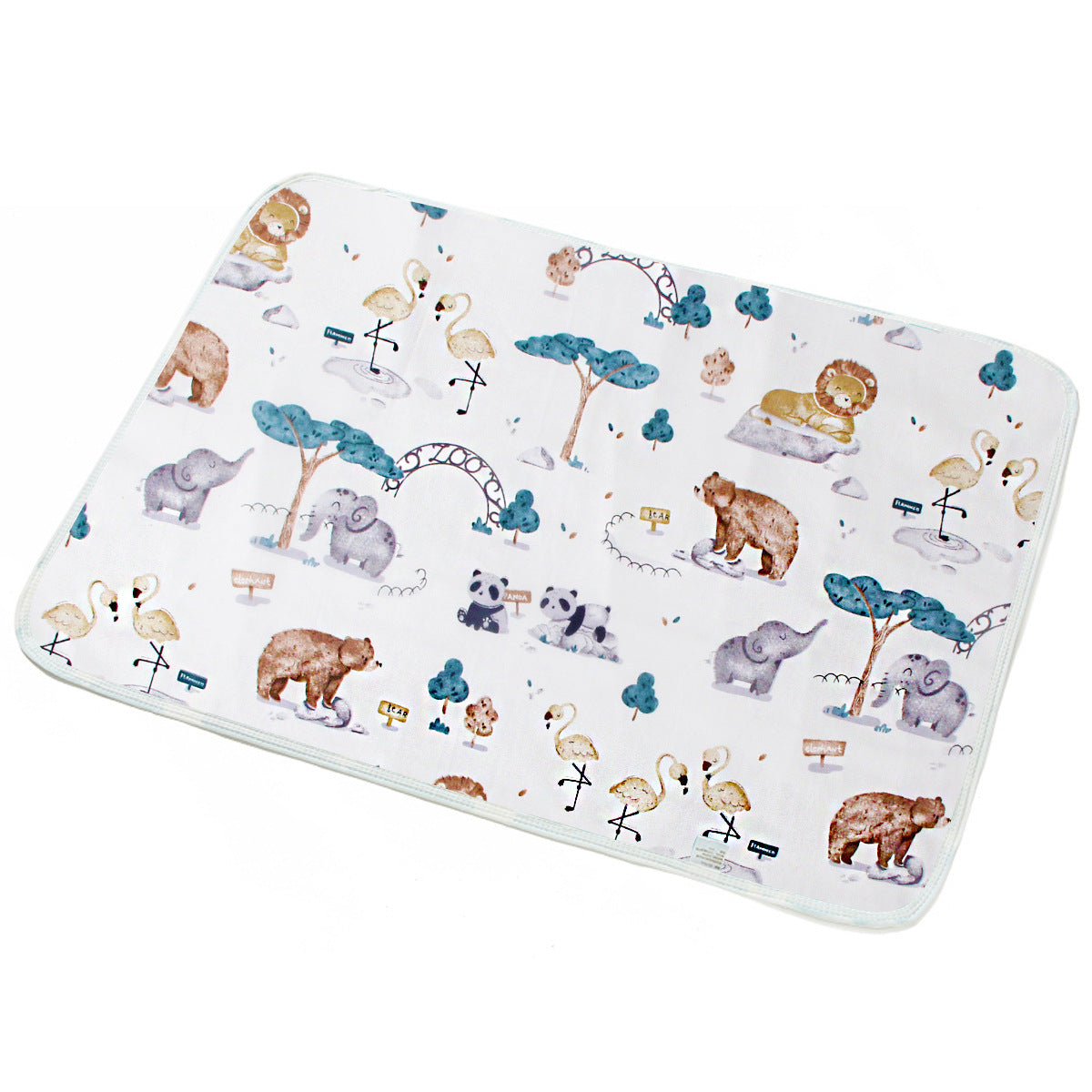 New Baby Breathable And Baby Changing Cotton Cartoon Waterproof Pad